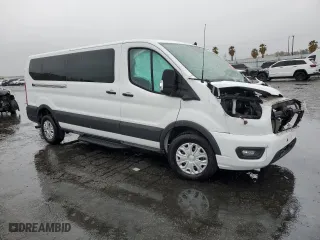 2023 Ford Transit Passenger Wagon XL with VIN 1FBAX2Y88PKB08729, listed as a Copart auction lot 45147125 with 0 mi miles and Clean Title. Bid and sale history available at carsss.com. Image 4.
