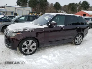 2020 Land Rover Range Rover P525 HSE with VIN SALGS2SE1LA569833, listed as a Copart auction lot 44838835 with 38,286 mi miles and Clean title. Bid and sale history available at DreamBid. Image 1.