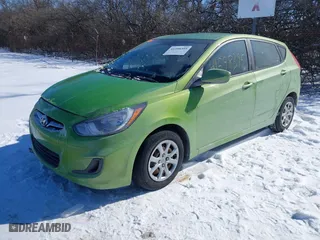 2013 Hyundai Accent GL with VIN KMHCT5AE5DU115490, listed as a IAAI auction lot 41598395 with 86,610 mi miles. Bid and sale history available at carsss.com. Image 19.