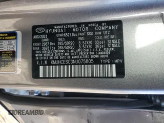 2022 Genesis GV80 Advanced Plus with VIN KMUHCESC3NU075805, listed as a Copart auction lot 64077985 with 29,544 mi miles and Salvage title. Bid and sale history available at DreamBid. Image 13.