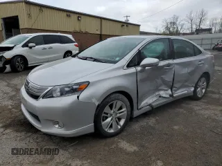 2010 Lexus HS 250h with VIN JTHBB1BA7A2011483, listed as a Copart auction lot 52552655 with 0 mi miles and Salvage Title. Bid and sale history available at carsss.com. Image 1.