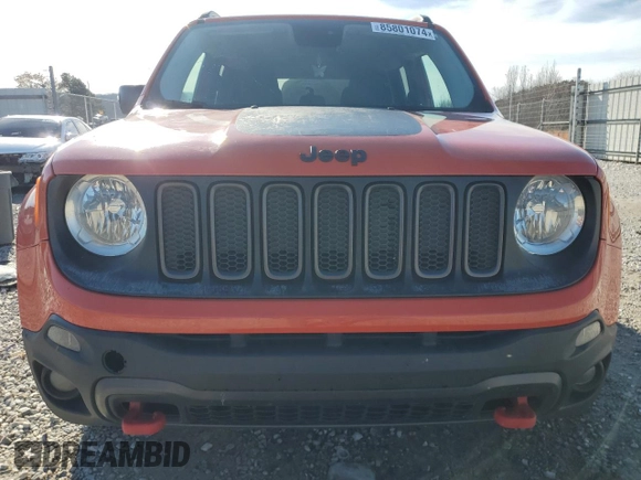 2017 Jeep Renegade Trailhawk с VIN ZACCJBCB0HPE90609, выставлен на аукционе Copart как лот 85801074 с пробегом 136 187 миль миль и Списание • Salvage title. История ставок и продаж доступна на DreamBid. Изображение 5.