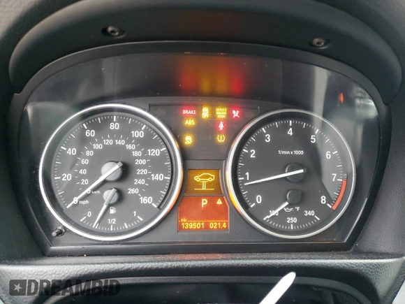 2011 BMW 3 Series 328i with VIN WBADW3C54BE541774, listed as a Copart auction lot 48176415 with 139,501 mi miles and Salvage Title. Bid and sale history available at carsss.com. Image 9.