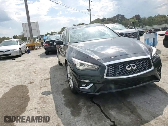 2024 Infiniti Q50 Luxe with VIN JN1EV7BR5RM630469, listed as a Copart auction lot 72450624 with 14,131 mi miles and Salvage Title. Bid and sale history available at DreamBid. Image 11.