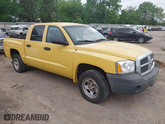 2006 Dodge Dakota ST with VIN 1D7HE28K56S620741, listed as a IAAI auction lot 41891757 with 122,495 mi miles and . Bid and sale history available at carsss.com. Image 1.