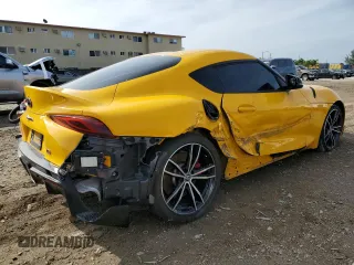 2020 Toyota Supra 3.0 z VIN WZ1DB4C02LW025788, wystawiony jako Copart lot #81390403 z przebiegiem 38 336 mil mil oraz . Historia ofert i sprzedaży dostępna na DreamBid. Obrazek 3.