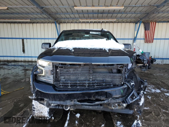 2021 Chevrolet Silverado 1500 RST with VIN 3GCUYEEL5MG185142, listed as a Copart auction lot 45176875 with 51,210 mi miles and Salvage Title. Bid and sale history available at carsss.com. Image 5.