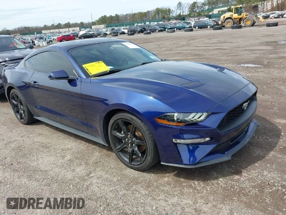 2019 Ford Mustang EcoBoost with VIN 1FA6P8TH8K5198912, listed as a IAAI auction lot 41961751 with 45,999 mi miles and . Bid and sale history available at DreamBid. Image 1.