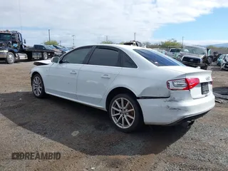 2014 Audi A4 Premium Plus with VIN WAUFFAFL5EN003791, listed as a IAAI auction lot 41481960 with 95,208 mi miles. Bid and sale history available at carsss.com. Image 3.