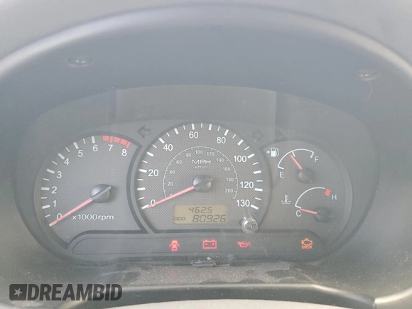 2003 Hyundai Accent GL with VIN KMHCG45C43U429167, listed as a Copart auction lot 79658124 with 80,926 mi miles and Clean Title. Bid and sale history available at carsss.com. Image 9.