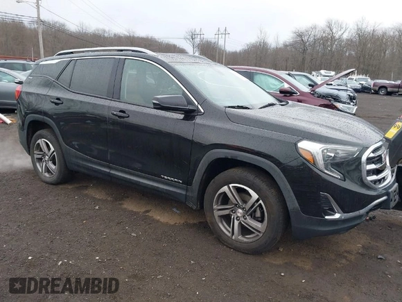 2018 GMC Terrain SLT with VIN 3GKALVEV5JL345563, listed as a IAAI auction lot 41675286 with 86,356 mi miles. Bid and sale history available at carsss.com. Image 1.