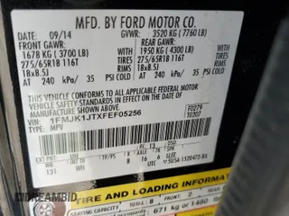 2015 Ford Expedition Max XLT with VIN 1FMJK1JTXFEF05256, listed as a Copart auction lot 48707445 with 311,160 mi miles and Clean title. Bid and sale history available at DreamBid. Image 13.