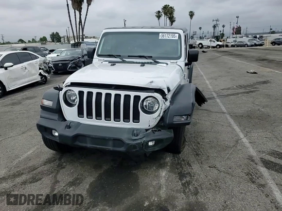 2022 Jeep Wrangler Unlimited Willys with VIN 1C4HJXDN6NW278386, listed as a Copart auction lot 56172195 with 45,259 mi miles and Salvage title. Bid and sale history available at DreamBid. Image 14.