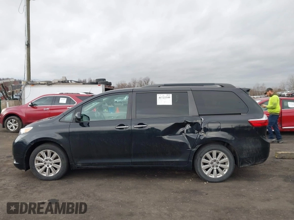 2015 Toyota Sienna Limited with VIN 5TDDK3DC1FS124527, listed as a IAAI auction lot 41723310 with 51,020 mi miles and . Bid and sale history available at DreamBid. Image 14.