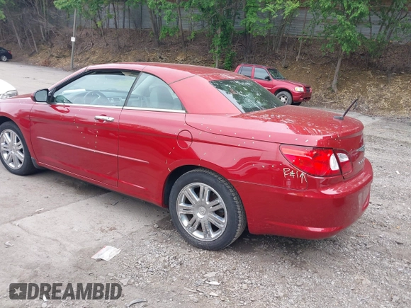 2008 Chrysler Sebring Limited with VIN 1C3LC65M48N168231, listed as a IAAI auction lot 42342676 with 68,775 mi miles and . Bid and sale history available at DreamBid. Image 3.