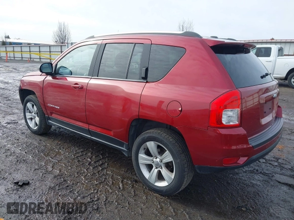 2013 Jeep Compass Sport with VIN 1C4NJDBB2DD207609, listed as a IAAI auction lot 41653746 with 121,697 mi miles. Bid and sale history available at carsss.com. Image 3.