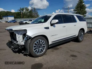 2023 GMC Yukon XL Denali Ultimate with VIN 1GKS2KKL4PR133859, listed as a Copart auction lot 69784714 with 50,690 mi miles and Salvage Title. Bid and sale history available at carsss.com. Image 1.