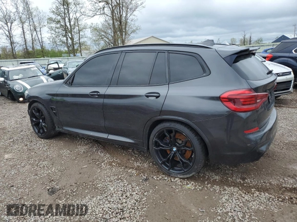 2020 BMW X3 M Competition z VIN 5YMTS0C0XL9B17548, wystawiony jako Copart lot #56528535 z przebiegiem 62 670 mil mil oraz Szkody całkowita. Historia ofert i sprzedaży dostępna na DreamBid. Obrazek 2.