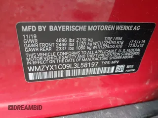 2020 MINI Countryman Cooper S z VIN WMZYX1C09L3L58197, wystawiony jako IAAI lot #42303609 z przebiegiem Nie podano mil oraz . Historia ofert i sprzedaży dostępna na DreamBid. Obrazek 9.