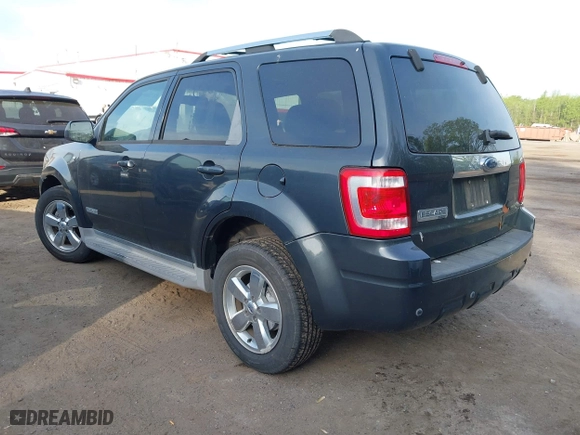 2008 Ford Escape Limited with VIN 1FMCU04118KE48683, listed as a IAAI auction lot 42112088 with 99,153 mi miles. Bid and sale history available at carsss.com. Image 3.