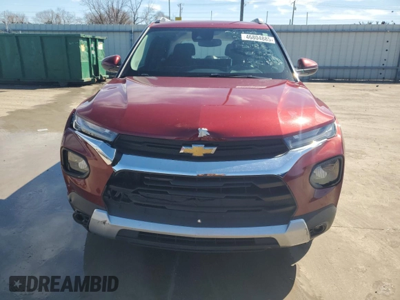 2022 Chevrolet TrailBlazer LT with VIN KL79MPSL4NB082836, listed as a Copart auction lot 46804885 with 80,293 mi miles and Salvage Title. Bid and sale history available at DreamBid. Image 5.