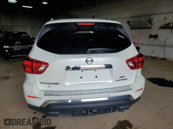 2017 Nissan Pathfinder Platinum with VIN 5N1DR2MM8HC910274, listed as a Copart auction lot 61446335 with 109,094 mi miles and Clean title. Bid and sale history available at DreamBid. Image 6.