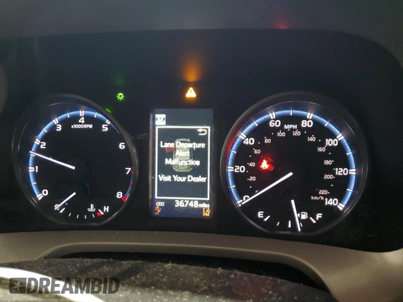 2018 Toyota RAV4 LE with VIN 2T3BFREV0JW781650, listed as a Copart auction lot 52123085 with 36,748 mi miles and Salvage Title. Bid and sale history available at carsss.com. Image 9.