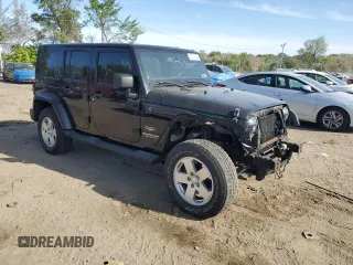 2013 Jeep Wrangler Unlimited Moab with VIN 1C4HJWEG9DL667663, listed as a Copart auction lot 53716105 with 184,885 mi miles and Salvage title. Bid and sale history available at DreamBid. Image 4.