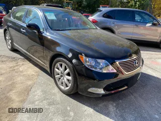 2007 Lexus LS 460 with VIN JTHBL46F875038347, listed as a Copart auction lot 51581305 with 259,466 mi miles and Clean Title. Bid and sale history available at carsss.com. Image 1.