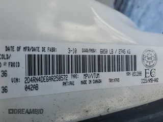 2010 Dodge Grand Caravan SE with VIN 2D4RN4DE6AR258572, listed as a Copart auction lot 87309084 with 132,350 mi miles and Clean Title. Bid and sale history available at DreamBid. Image 13.