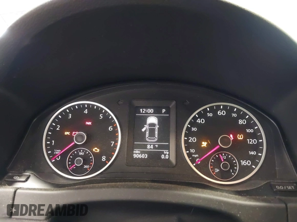 2012 Volkswagen Tiguan SE with VIN WVGBV7AX2CW503301, listed as a IAAI auction lot 42679407 with 90,603 mi miles and . Bid and sale history available at DreamBid. Image 7.