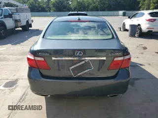 2007 Lexus LS 460 with VIN JTHBL46F975036722, listed as a Copart auction lot 60193615 with 172,623 mi miles and Salvage title. Bid and sale history available at DreamBid. Image 6.