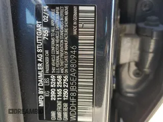 2014 Mercedes-Benz E-Class E 350 Luxury with VIN WDDHF8JB5EA980946, listed as a Copart auction lot 48225005 with 0 mi miles and Salvage Title. Bid and sale history available at carsss.com. Image 12.
