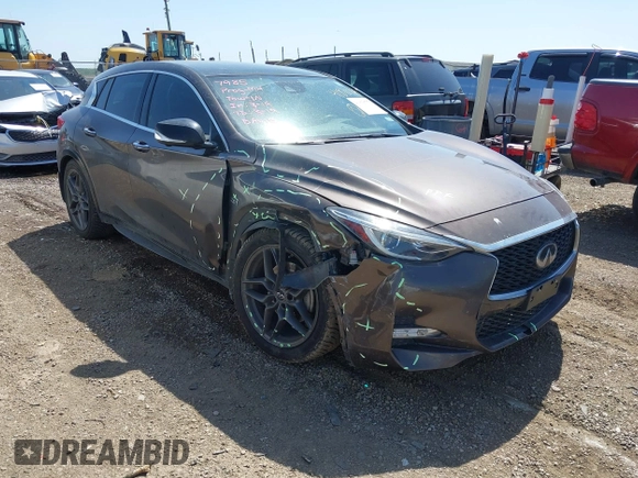 2017 Infiniti QX30 Sport with VIN SJKCH5CP3HA023156, listed as a IAAI auction lot 41870773 with 51,063 mi miles. Bid and sale history available at carsss.com. Image 1.