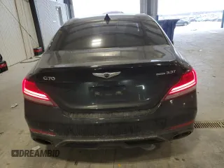 2020 Genesis G70 3.3T with VIN KMTG34LE7LU050879, listed as a Copart auction lot 88770425 with 146,547 mi miles and Salvage Title. Bid and sale history available at DreamBid. Image 6.