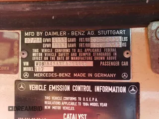 1984 Mercedes-Benz 380 with VIN WDBBA45AXEA014440, listed as a Copart auction lot 71004334 with Not Provided miles and Clean Title. Bid and sale history available at carsss.com. Image 12.