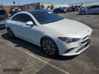 2022 Mercedes-Benz CLA with VIN W1K5J4GB6NN311479, listed as a Copart auction lot 48395845 with 28,343 mi miles and Salvage Title. Bid and sale history available at carsss.com. Image 4.