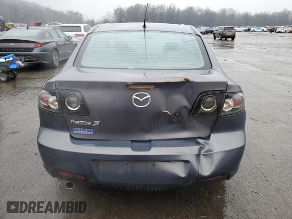 2008 Mazda 3 i Sport with VIN JM1BK12F981786106, listed as a Copart auction lot 85446424 with 200,362 mi miles and Salvage Title. Bid and sale history available at DreamBid. Image 6.
