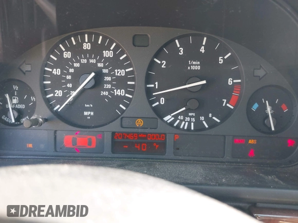 2000 BMW 5 Series 528i with VIN WBADM6349YGU29547, listed as a IAAI auction lot 42138468 with 207,469 mi miles and . Bid and sale history available at DreamBid. Image 7.
