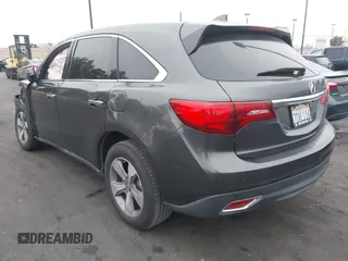 2014 Acura MDX with VIN 5FRYD3H27EB009798, listed as a IAAI auction lot 41884852 with 124,318 mi miles. Bid and sale history available at carsss.com. Image 3.