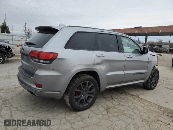 2020 Jeep Grand Cherokee Overland with VIN 1C4RJFCGXLC251580, listed as a Copart auction lot 86124554 with 0 mi miles and Salvage Title. Bid and sale history available at carsss.com. Image 3.
