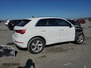2021 Audi Q3 Premium with VIN WA1AUCF3XM1092773, listed as a Copart auction lot 49658385 with 72,572 mi miles and Salvage Title. Bid and sale history available at carsss.com. Image 3.