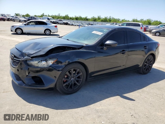 2016 Mazda 6 i Sport with VIN JM1GJ1U59G1479983, listed as a Copart auction lot 52688105 with 158,371 mi miles and Salvage Title. Bid and sale history available at DreamBid. Image 1.