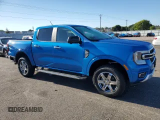 2024 Ford Ranger XLT with VIN 1FTER4HH4RLE42613, listed as a Copart auction lot 72240304 with 46 mi miles and Salvage Title. Bid and sale history available at carsss.com. Image 4.