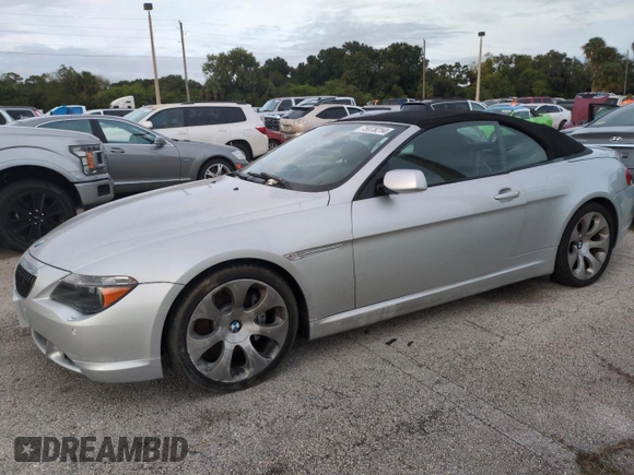 2006 BMW 6 Series 650Ci z VIN WBAEK13406CN72159, wystawiony jako Copart lot #75078214 z przebiegiem Nie podano mil oraz Szkoda całkowita • Salvage title. Historia ofert i sprzedaży dostępna na DreamBid. Obrazek 1.