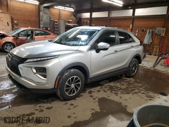 2022 Mitsubishi Eclipse Cross ES with VIN JA4ATUAA9NZ050399, listed as a Copart auction lot 81714464 with 49,265 mi miles and Salvage title. Bid and sale history available at DreamBid. Image 1.