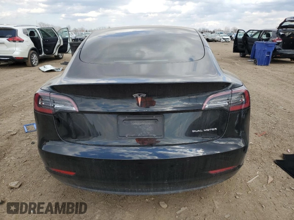 2022 Tesla Model 3 Long Range z VIN 5YJ3E1EB9NF134819, wystawiony jako Copart lot #49639365 z przebiegiem 49 245 mil mil oraz Szkoda całkowita • Salvage title. Historia ofert i sprzedaży dostępna na DreamBid. Obrazek 6.