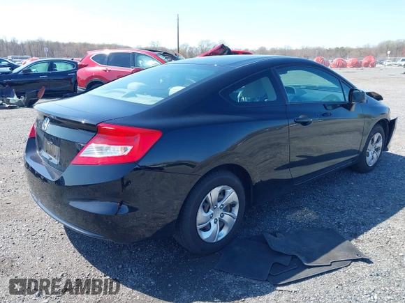 2013 Honda Civic LX with VIN 2HGFG3B5XDH524047, listed as a IAAI auction lot 41934699 with 75,838 mi miles and . Bid and sale history available at DreamBid. Image 4.
