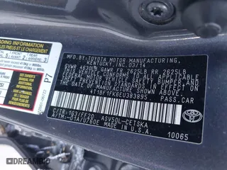 2014 Toyota Camry L with VIN 4T1BF1FK6EU383895, listed as a IAAI auction lot 42069959 with 238,904 mi miles. Bid and sale history available at carsss.com. Image 9.