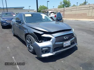 2015 Infiniti Q50 Sport with VIN JN1BV7AP3FM333148, listed as a IAAI auction lot 42359324 with 109,703 mi miles and . Bid and sale history available at DreamBid. Image 6.